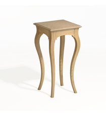 Rectangular console table on four curved legs