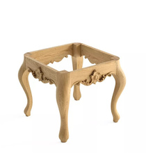 Classical rectangular wall-mounted table from high quality wood