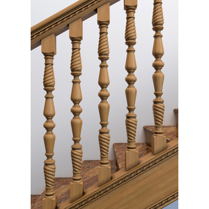 <p>Openwork Baroque style beech staircase baluster</p>