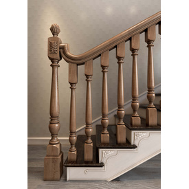 Long wooden spindle, Classic staircase baluster