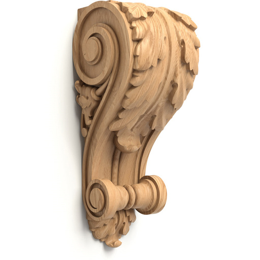 wooden large decorative acanthus leaf corbel classical style