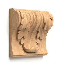 Baroque beaded corbel, Carved wooden corbel