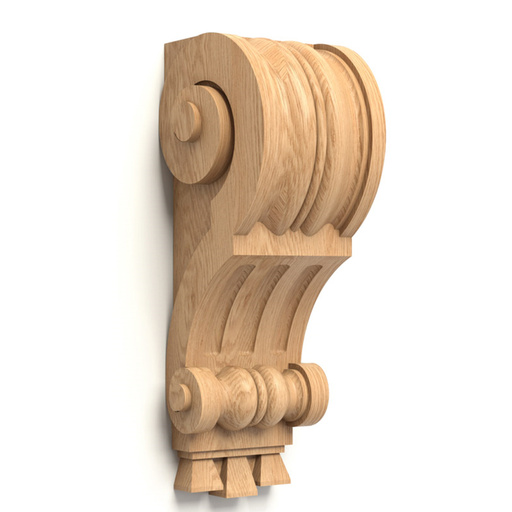 wooden medium architectural scroll corbel art deco style