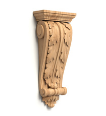 wooden medium decorative corbel baroque style