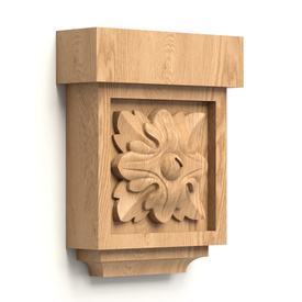 Neoclassical wooden bracket for interior decoration