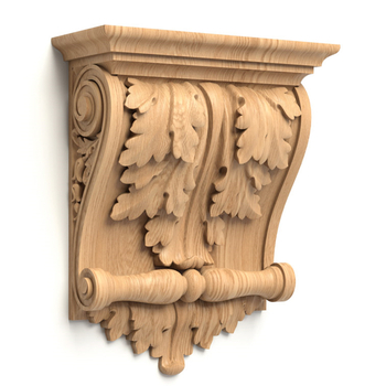 Wide corbel with acanthus leaf scroll Rococo