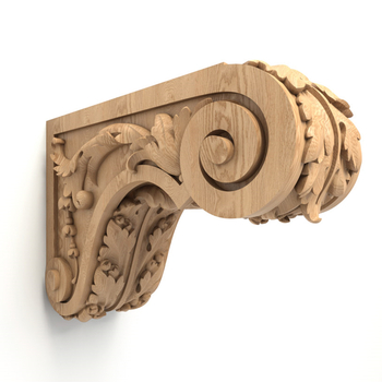 Corbels for Kitchen Cabinets with acanthus leaf Baroque