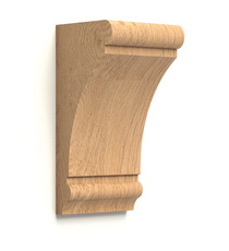 wooden narrow simplebracket mission style