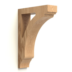 Minimalistic wooden corbel, Wall bracket onlay