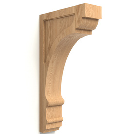Wooden corbel applique, Wall brackets for shelves