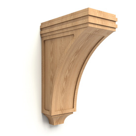 Carved interior/exterior hardwood corbel