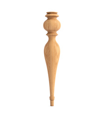 Classical dining table leg from solid wood (1 pc.)