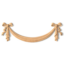 small vertical decorative scroll wood onlay applique classical style