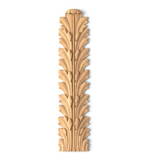 small vertical architectural leaf wood applique victorian style