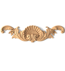 narrow horizontal decorative scroll wood carving applique victorian style