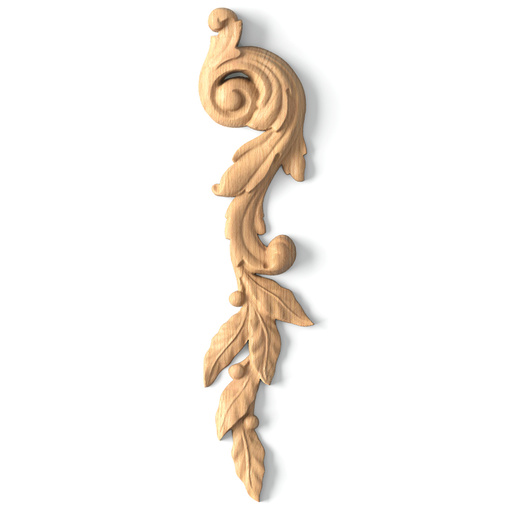 small corner detail scroll wood onlay applique classical style