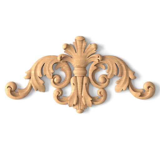 small detail floral acanthus scrolls wood carving applique baroque style