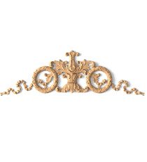horizontal decorative scroll wood onlay applique classical style