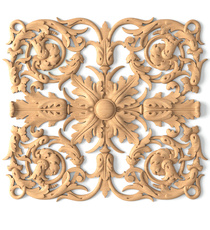 vertical decorative ribbon wood applique renaissance style