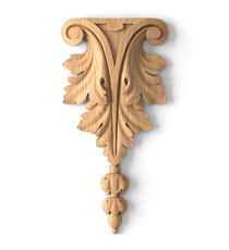 vertical decorative ribbon wood applique renaissance style