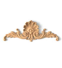 vertical ornate floral acanthus scrolls wood applique victorian style
