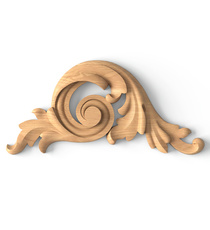 corner carved scroll wood applique victorian style