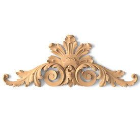 Palmette interior onlay, Classical carved applique