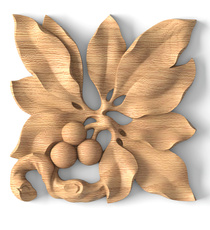 corner decorative flower wood drop baroque style