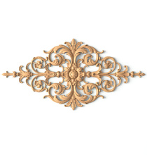 horizontal simple ribbon wood onlay applique classical style