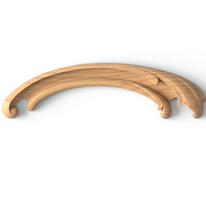 Handcrafted solid wood classic onlay, Right