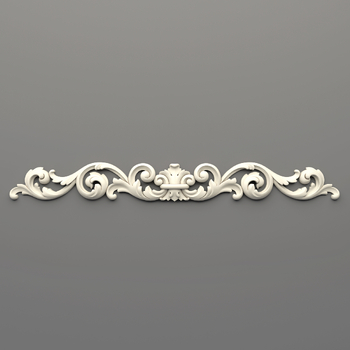 Ornamental center onlay for fireplace Classic style