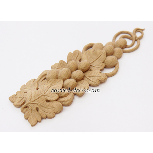 vertical decorative grapes wood drop classical style