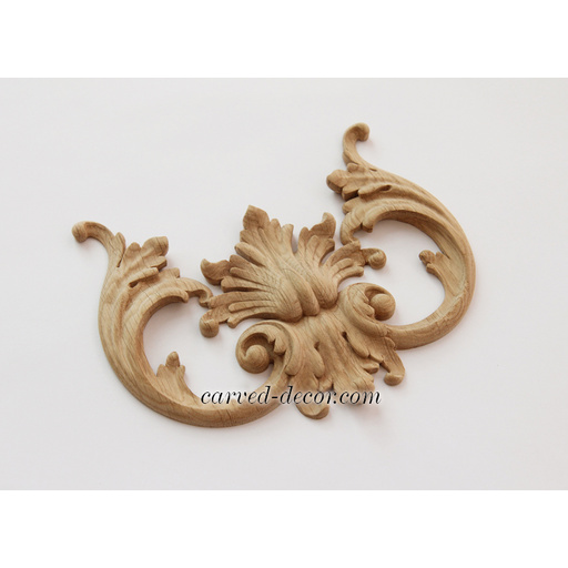 artistic scroll wood applique baroque style