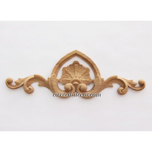 detail shell wood onlay applique classical style
