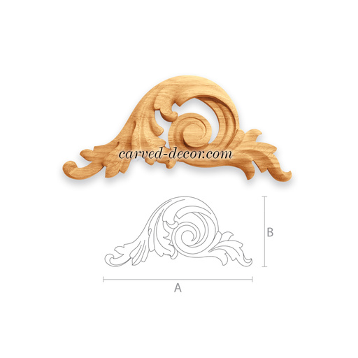 corner carved scroll wood applique victorian style