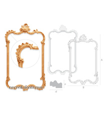 Vintage wooden frame, Decorative mirror frame