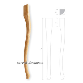 Decorative kitchen oak table legs