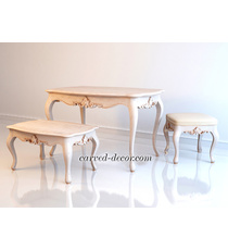 Victorian hardwood dressing table architrave onlay