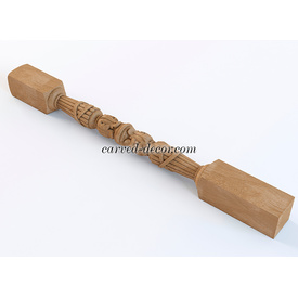 Unfinished wood stair newel post for staircase - Wooden stair parts