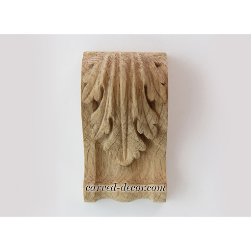 wooden small decorative acanthus leaf corbel victorian style