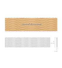 Minimalistic solid wood molding with waves