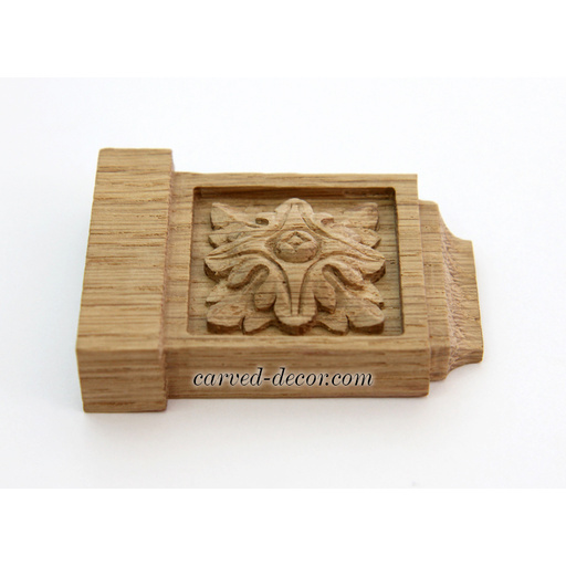 wooden small carved flower corbel classical style