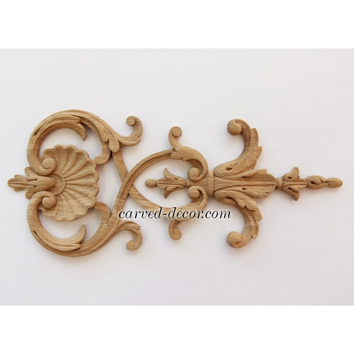 small vertical decorative bell wood drop baroque style