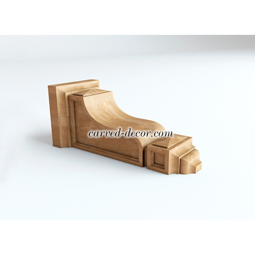 wooden medium architectural bracket mission style