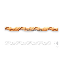 Ornate Classic style moulding for cornices from oak