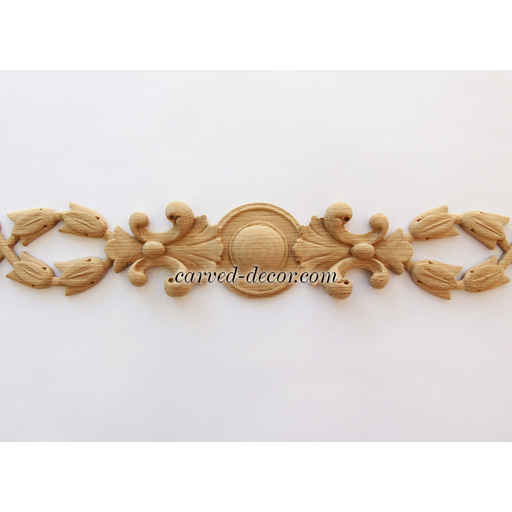 extra large horizontal decorative bell wood carving applique baroque style