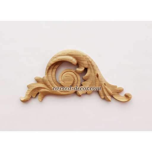 corner decorative leaf wood carving applique classical style