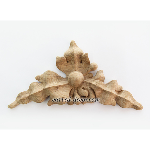 corner hand carved flower wood applique classical style