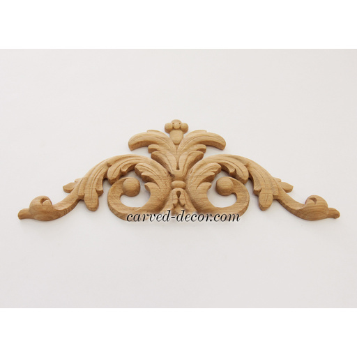 small corner decorative floral acanthus scrolls wood carving applique baroque style