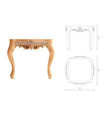 Handcrafted Antique style stool frame from wood